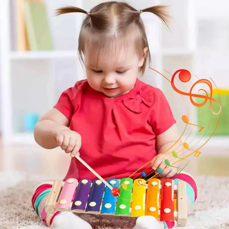 Learning&Education Wooden Xylophone For Children Kid Musical Funny Toys Music Instrument Montessori Educational Toy